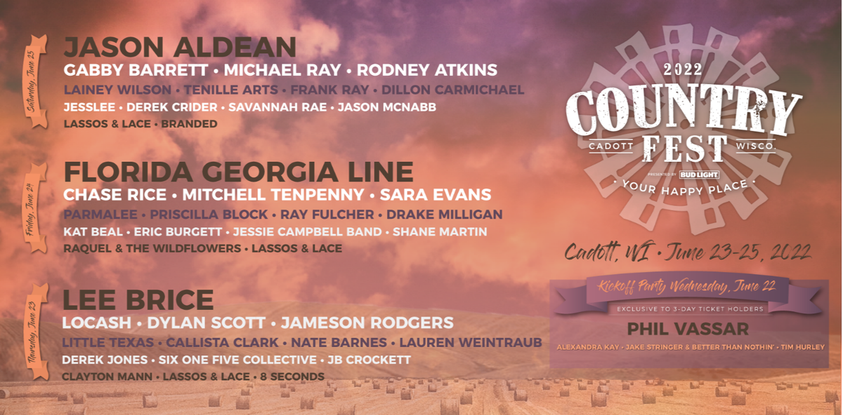 The Country Fest (Thursday Pass), 12 June | Event in North Lawrence | AllEvents