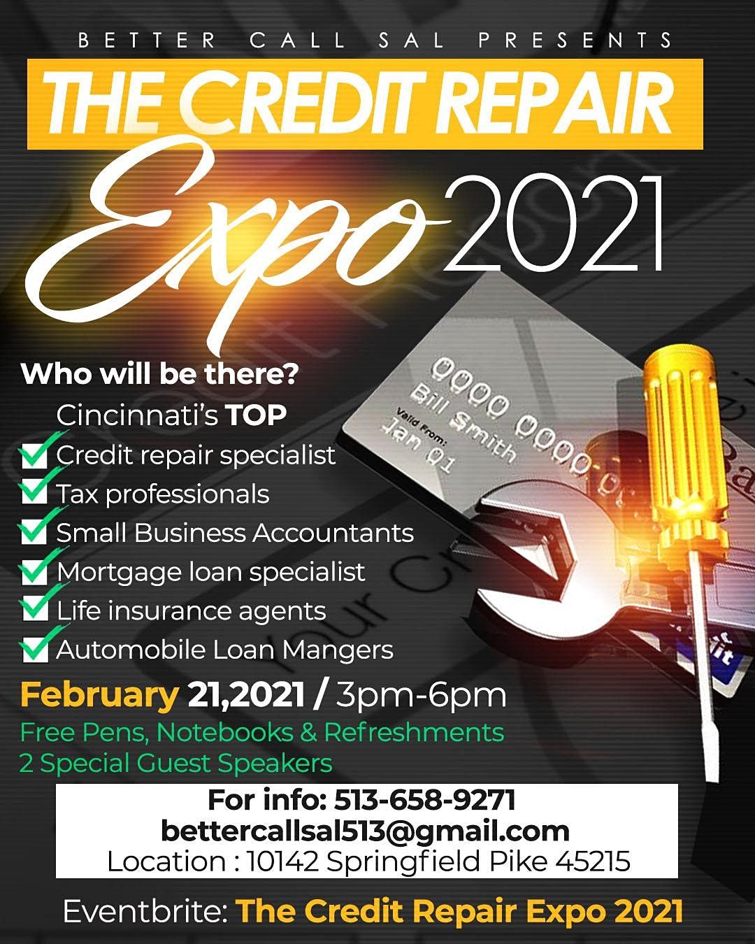 The Credit Repair Expo 2021 10142 Springfield Pike Cincinnati February 21 2021 Allevents In Repair Fair Cincinnati March 2022