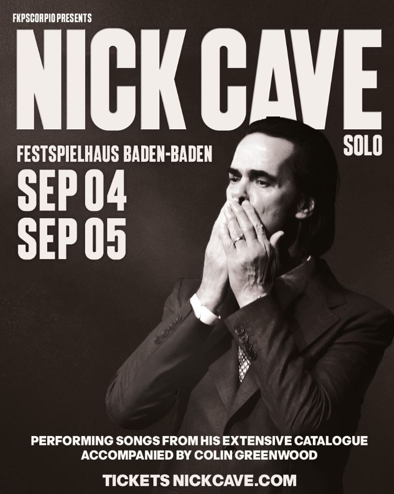 Nick Cave Baden-Baden Tickets, 4 September | Event in Baden-Baden | AllEvents