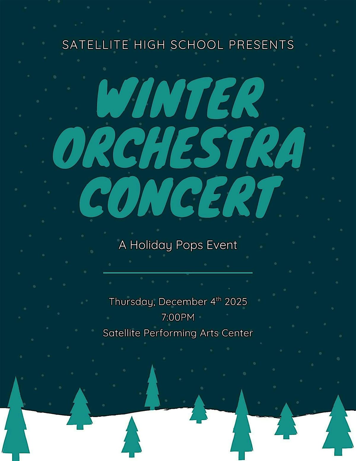Satellite High School Winter Orchestra Concert 2025 | Event in Satellite Beach | AllEvents