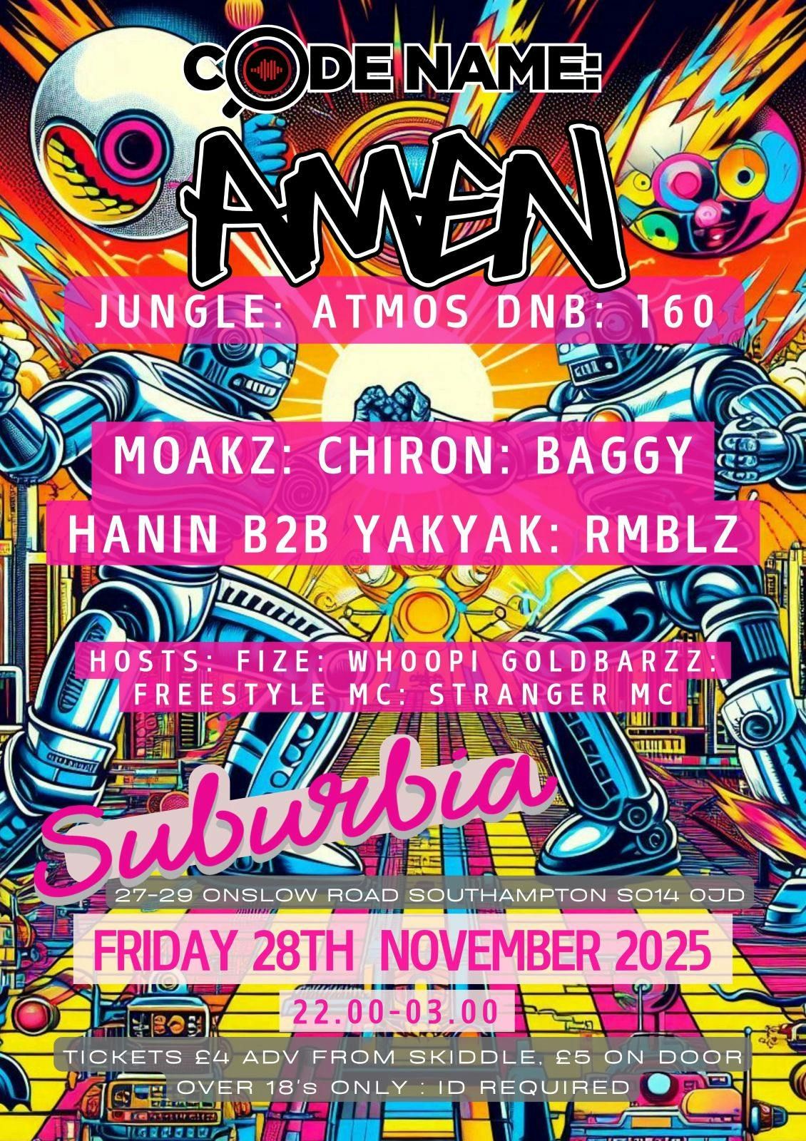 Codename: Amen Friday 28th November 2025, 28 November | Event in Southampton | AllEvents