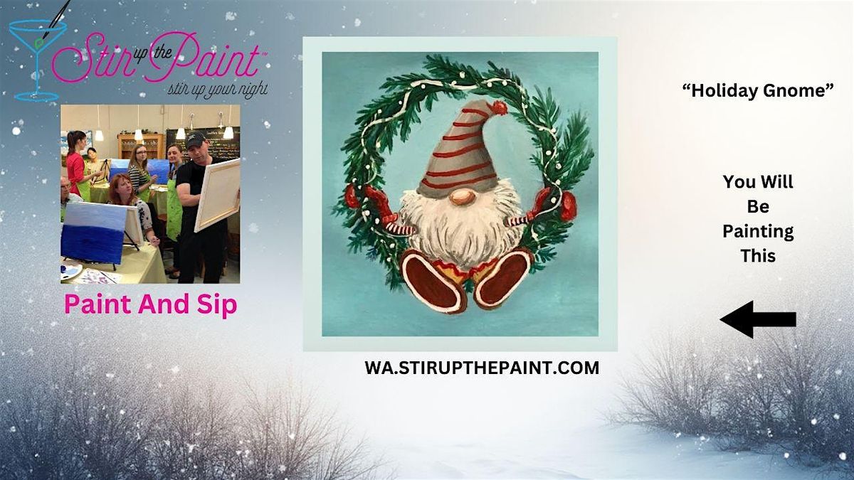 West Seattle Holiday Paint and Sip (Wine Included) Paint Night, 4 December | Event in Seattle | AllEvents