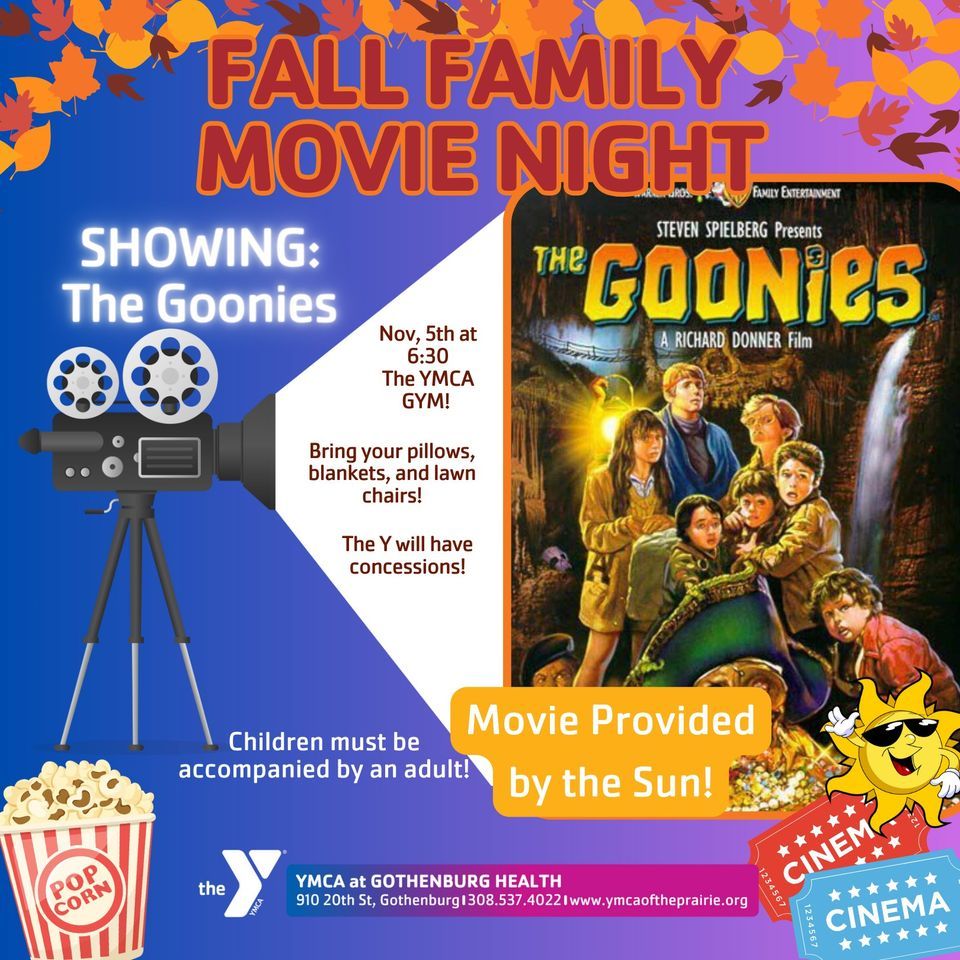 Fall Family Movie Night, Gothenburg YMCA, November 5 2023 AllEvents.in