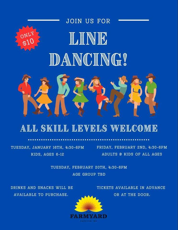 Line Dancing for All Ages, The Farmyard, Parkton, February 2 2024