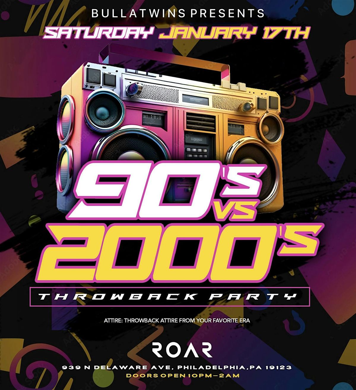 90s Vs. 2000s, 17 January | Event in Philadelphia | AllEvents
