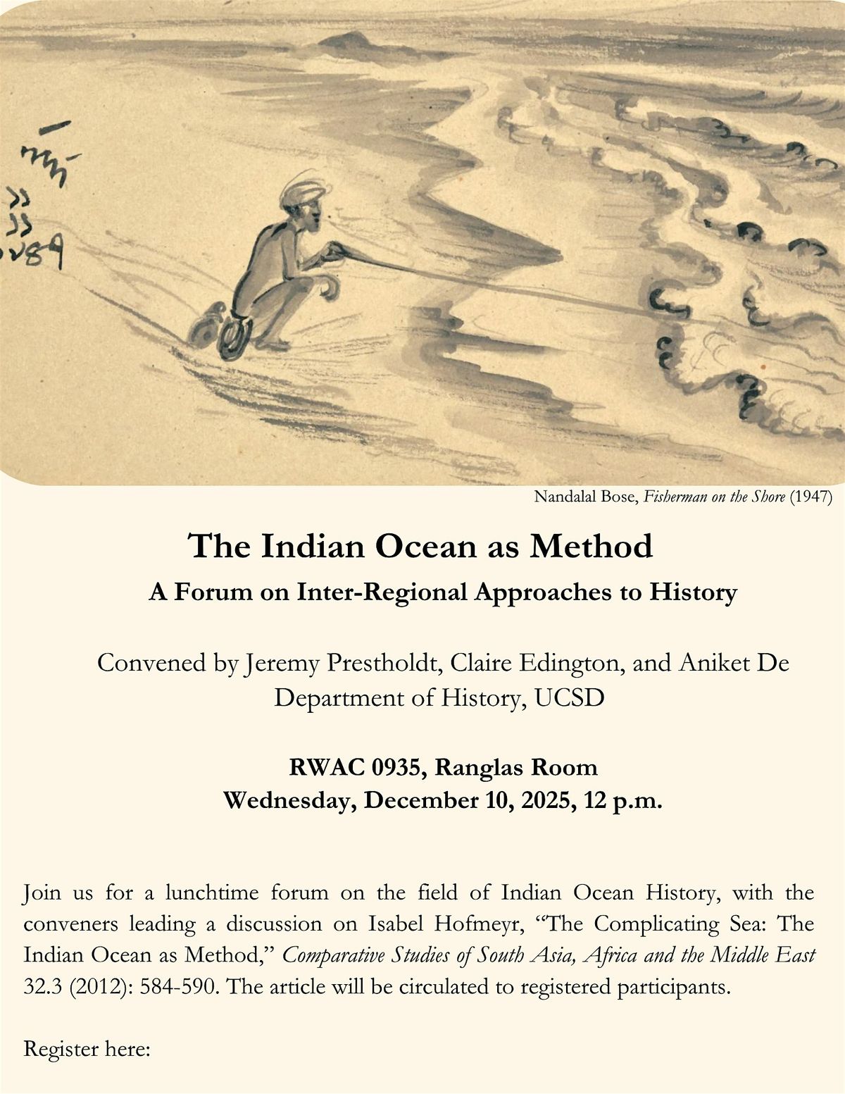 Indian Ocean as Method, 10 December | Event in San Diego | AllEvents