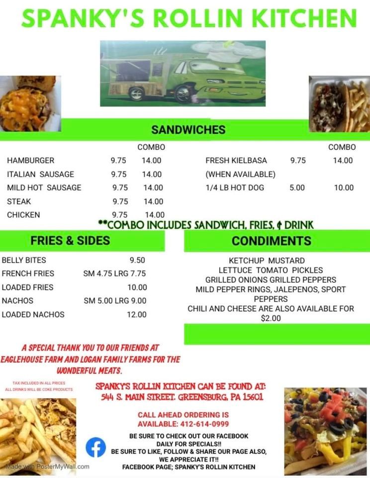 Spanky’s Rolling Kitchen, Hugo's Taproom, Greensburg, 27 May 2023