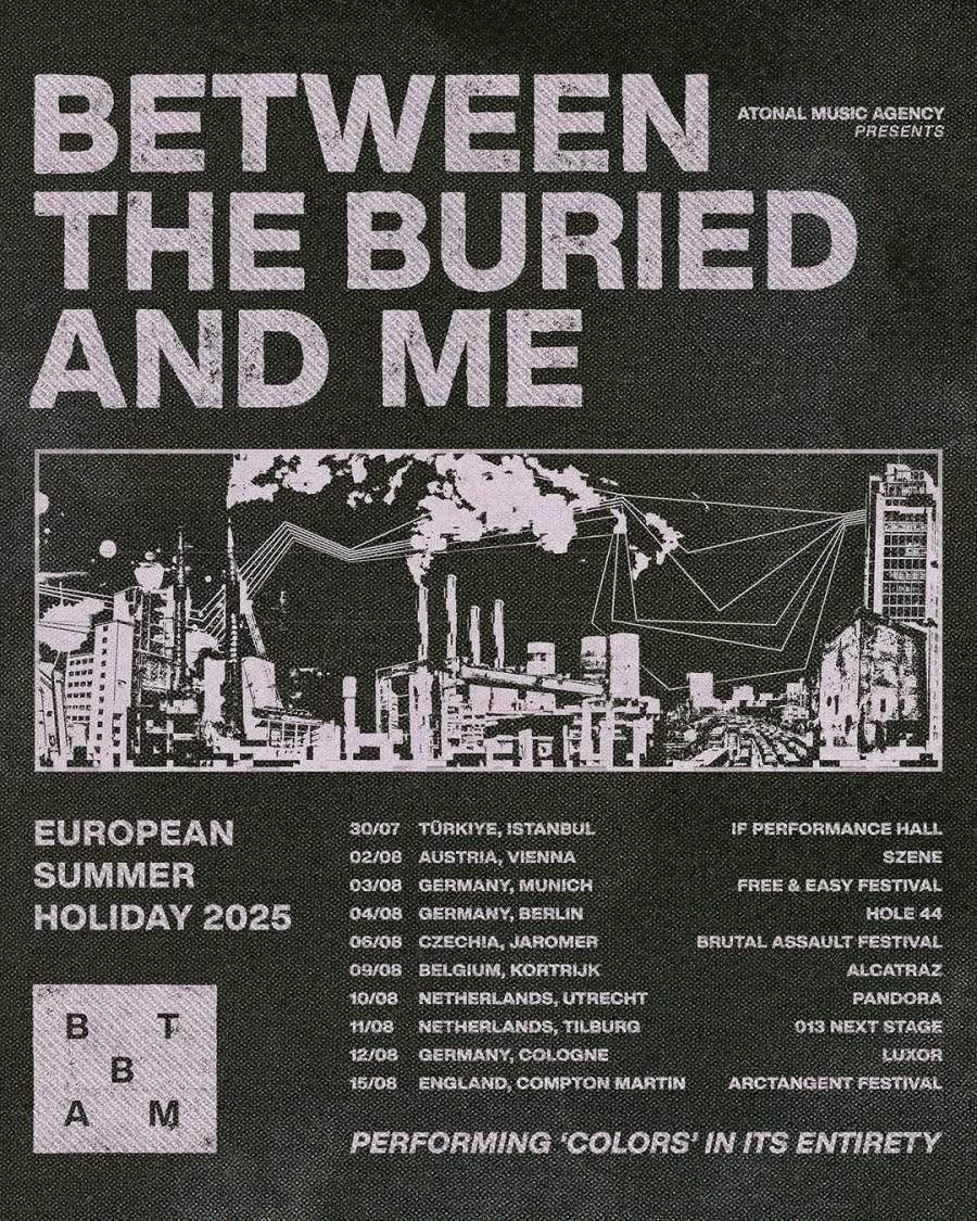 Between the Buried and Me Utrecht Tickets, 10 August | Event in Utrecht | AllEvents