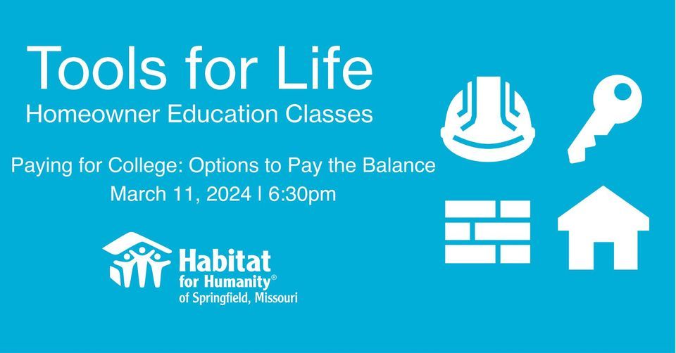 Tools for Life Paying for College Options to Pay the Balance, 2410 S