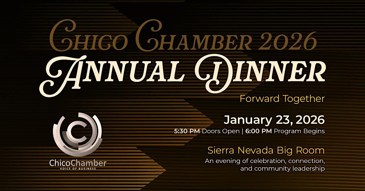Chico Chamber Annual Dinner 2026, 23 January | Event in Chico | AllEvents