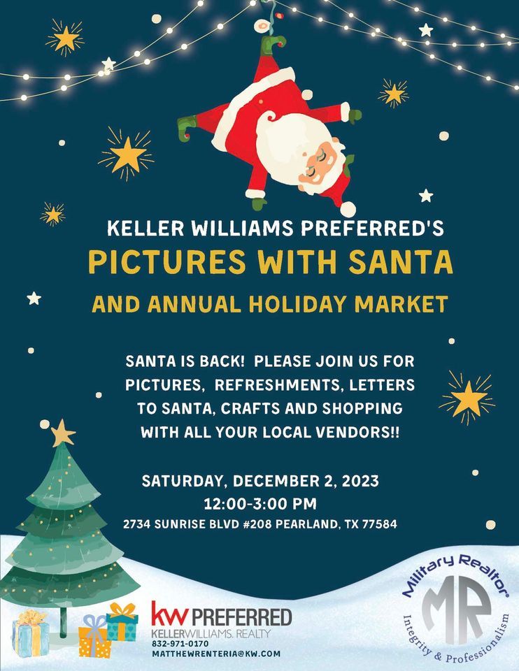 Pictures with Santa, Keller Williams Houston Preferred, Pearland