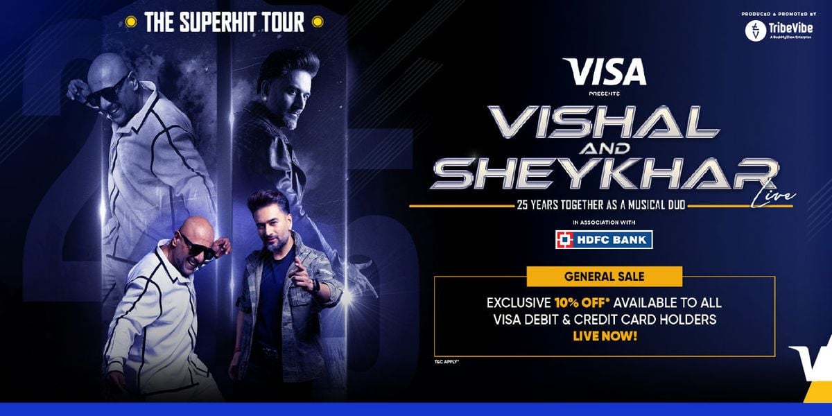 THE SUPERHIT TOUR VISHAL AND SHEYKHAR LIVE DELHI, 12 September | Event in New Delhi | AllEvents
