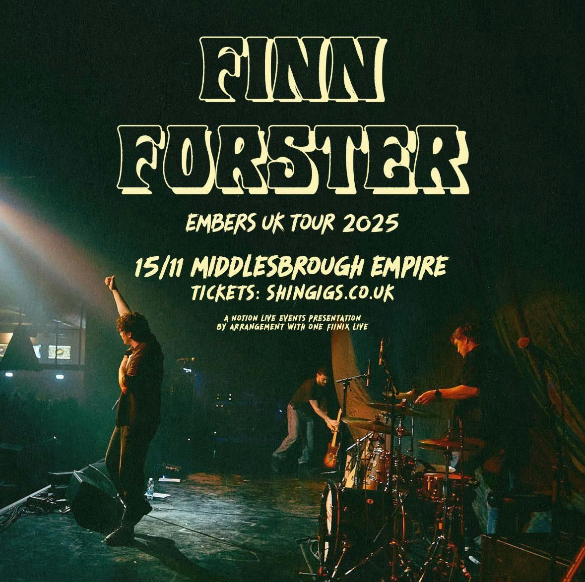 Finn Forster, 15 November | Event in Middlesbrough | AllEvents