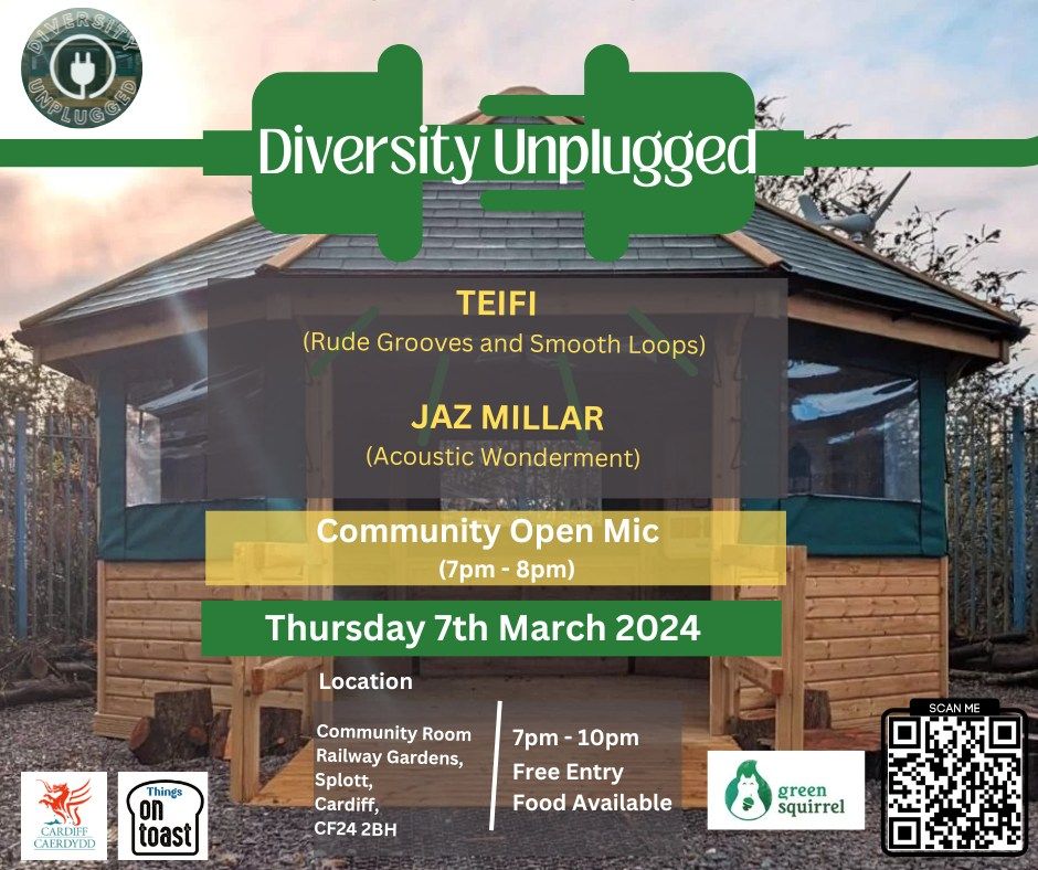 Diversity Unplugged THE FiNALE!, Railway Gardens, Adeline St, CF24 2BH, Cardiff, 7 March 2024