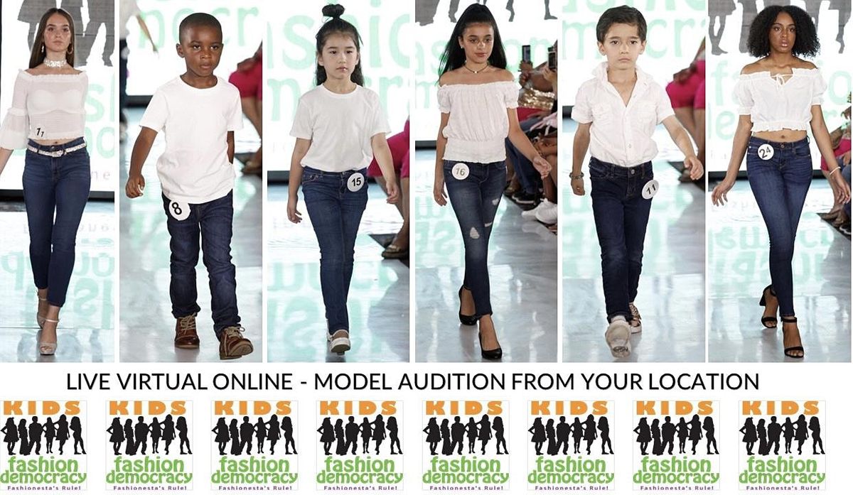 Kids 4 8 Fashion Show Virtual Audition January 9 To December 31 Online Event Allevents In 2022 Columbus Ohio Open Auditions For Fashion Shows