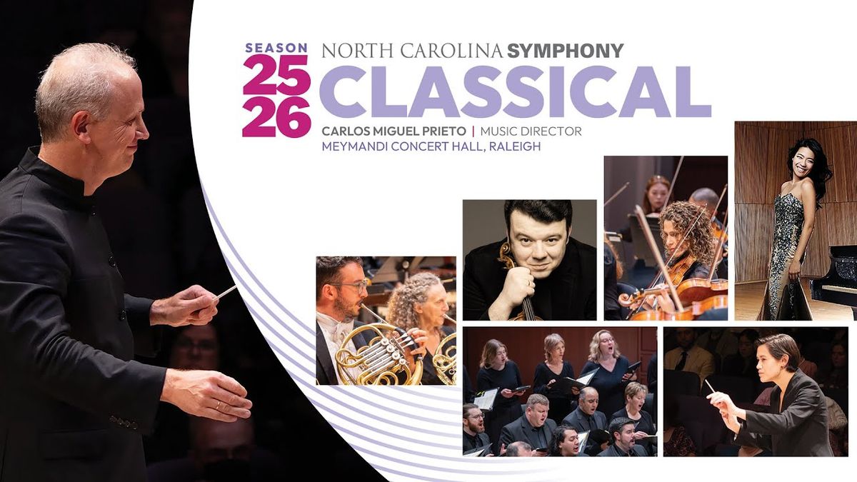 North Carolina Symphony: Carlos Miguel Prieto - Appalachian Spring, 7 May | Event in Raleigh | AllEvents