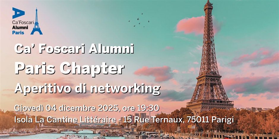 Ca' Foscari Alumni Paris Chapter - aperitivo di networking, 4 December | Event in Paris | AllEvents
