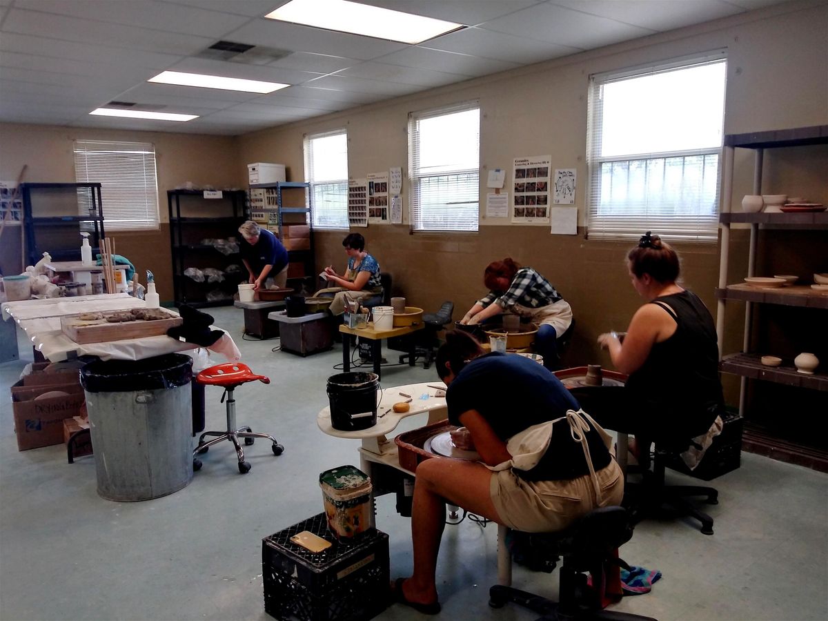 Pottery & Ceramics Saturday Morning Beginner/Intermediate Wheel Throwing Session 2,