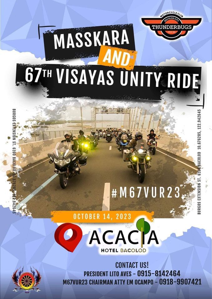 Masskara & 67th Visayas Unity Ride, Acacia Hotel Bacolod, 14 October