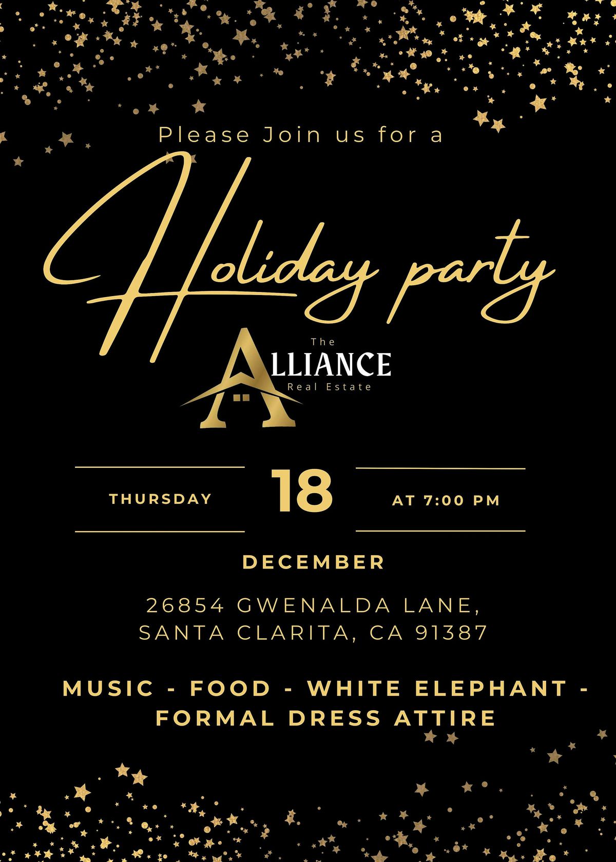 Alliance Holiday Party, 18 December | Event in Santa Clarita | AllEvents