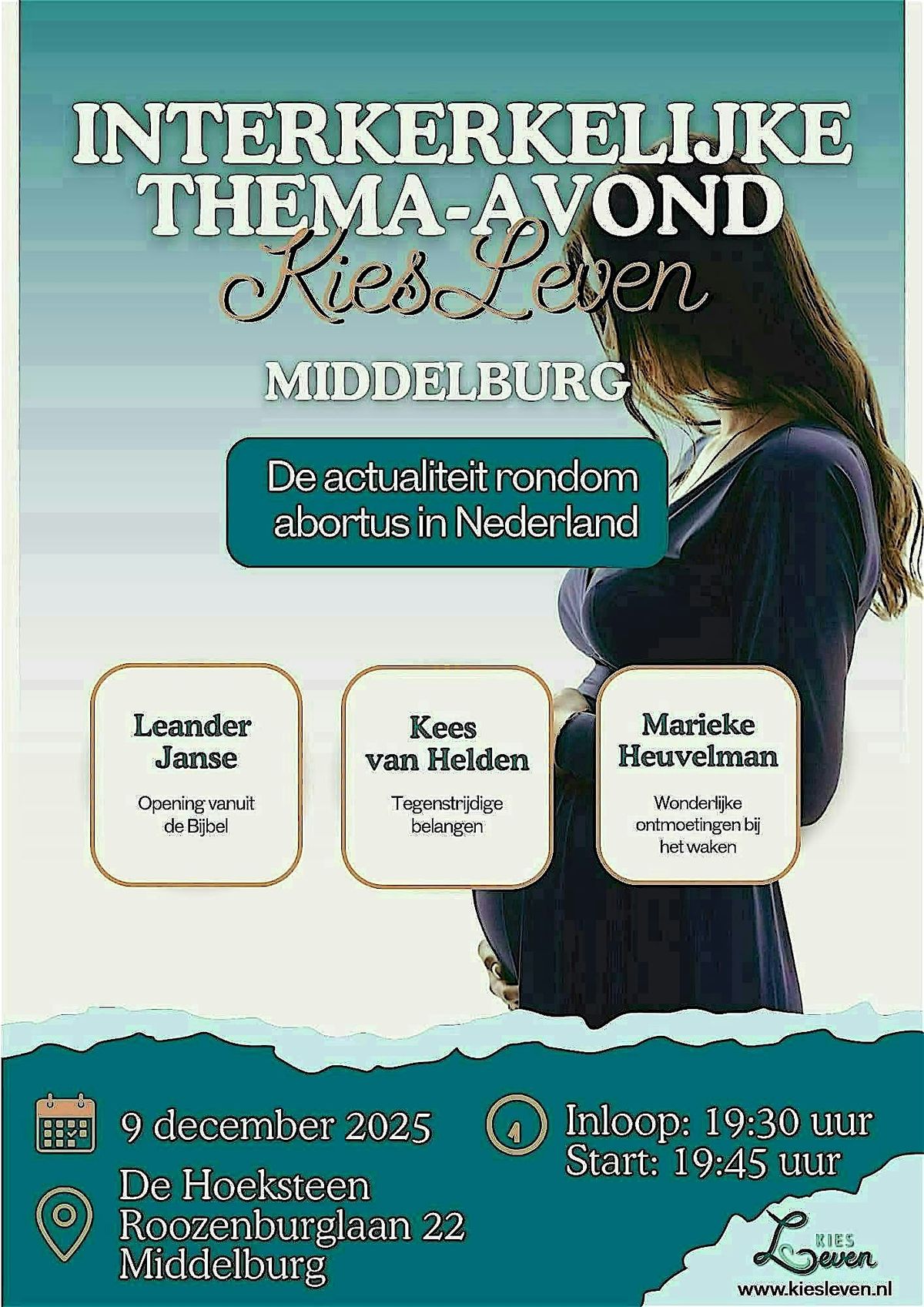 Interkerkelijke thema-avond Kies Leven, 9 December | Event in Middelburg | AllEvents