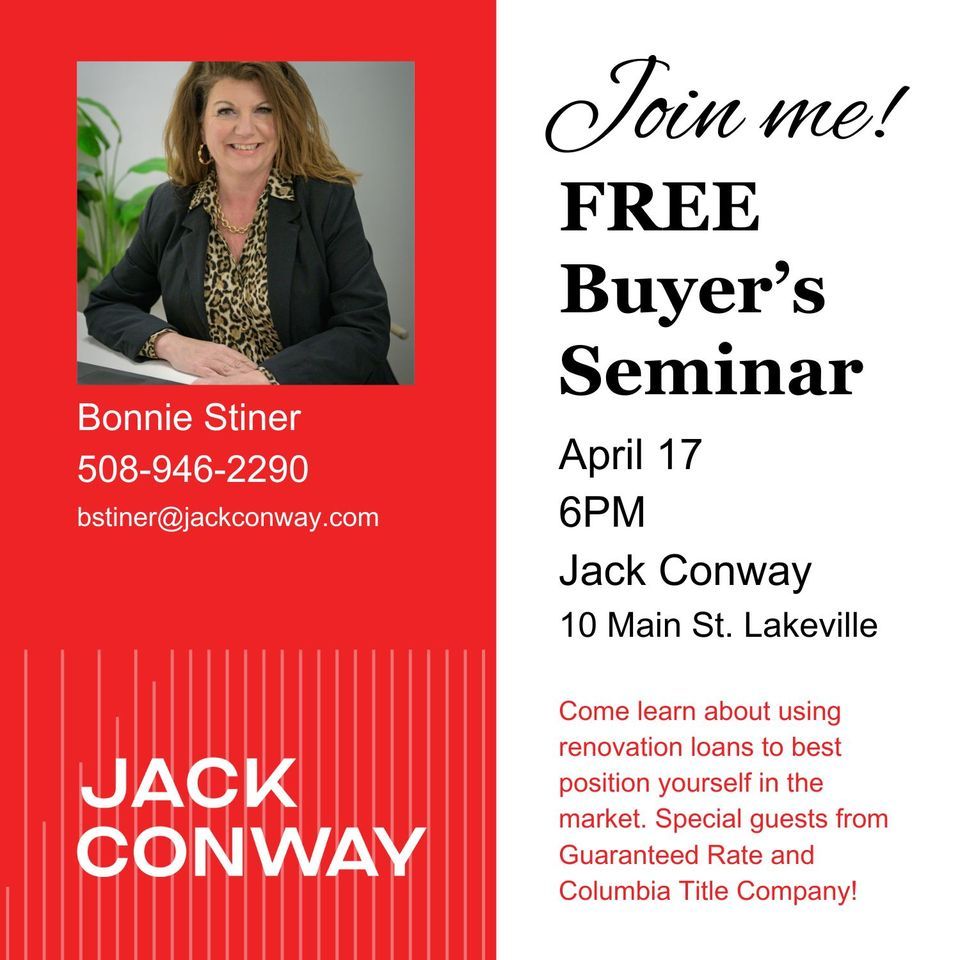 Free Buyers Seminar, Jack Conway, Lakeville, 17 April 2024 AllEvents.in