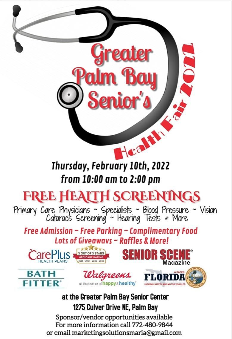 Greater Palm Bay Senior Health Fair 2022 Greater Palm Bay Senior Center February 10 2022 Allevents In Senior Fair 2022