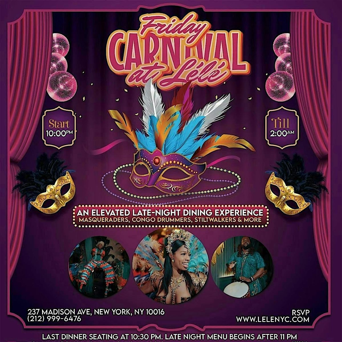 Black Friday! Carnival at Lélé NYC — A Luxury Dining Experience | Event in New York | AllEvents
