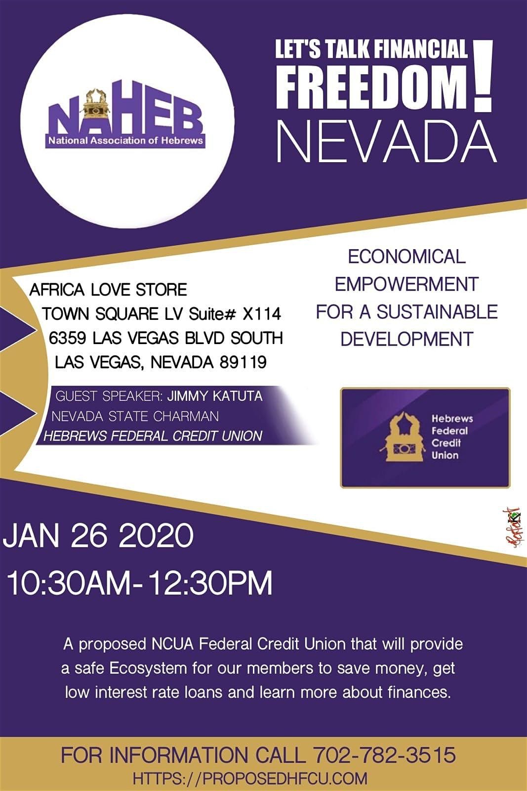 Hebrews Federal Credit Union Nv Informational Meeting At Africa