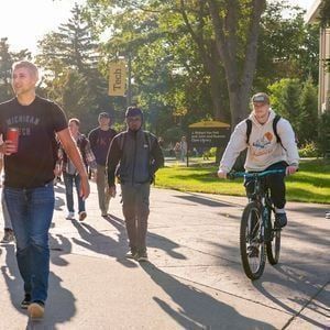 Parking Michigan Tech Huskies at Northern Michigan Wildcats Mens Hockey