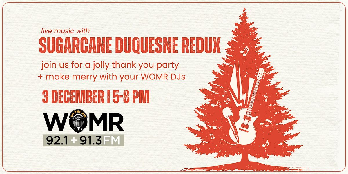 WOMR Presents Sugarcane Duquesne Redux, 3 December | Event in Wellfleet | AllEvents
