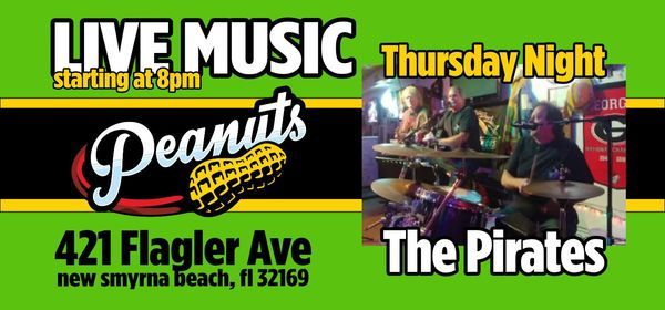 Thursday Nights With The Pirates Live Music Peanut S Restaurant Sports Bar New Smyrna Beach February 25 21 Allevents In