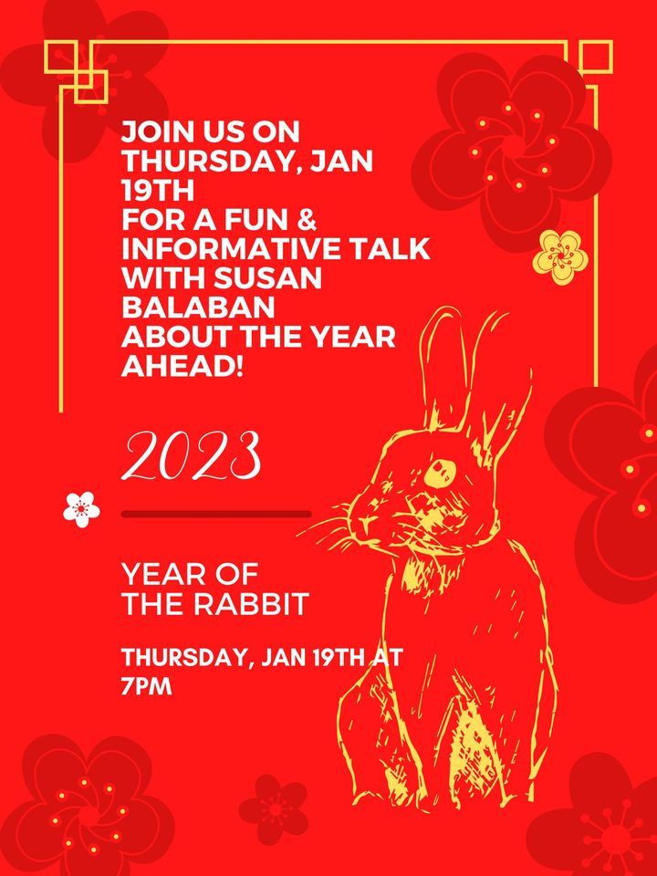 The Year of the Water Rabbit Talk with Susan Balaban, The Ridge Shop ...