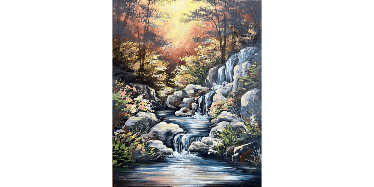 Sunset Cascade  - Paint and Sip in Houston | Classpop!™, 26 December | Event in Katy | AllEvents