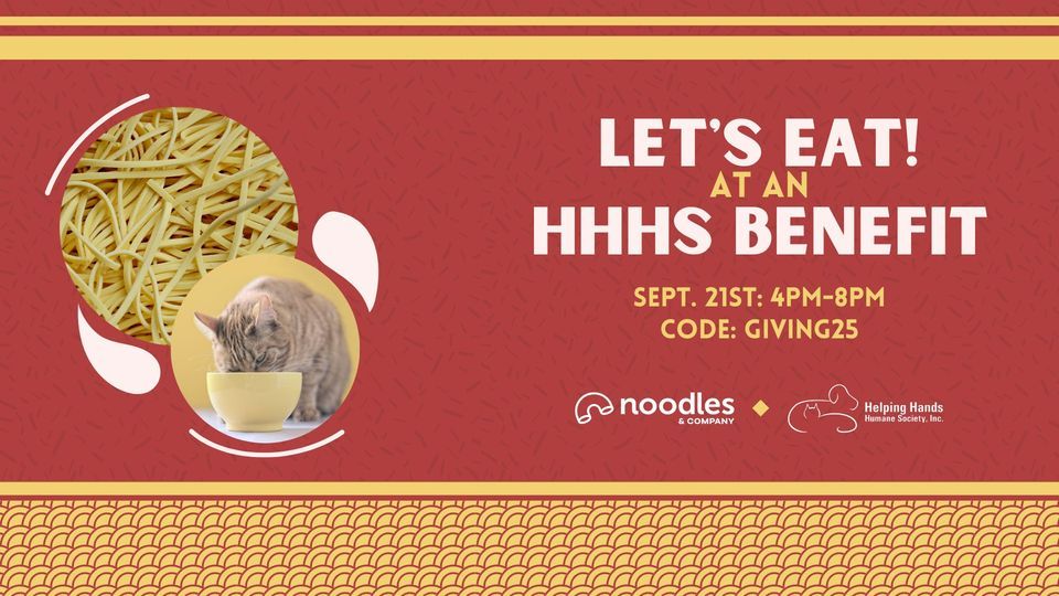 September Noodles & Company Fundraiser for HHHS, Noodles & Company