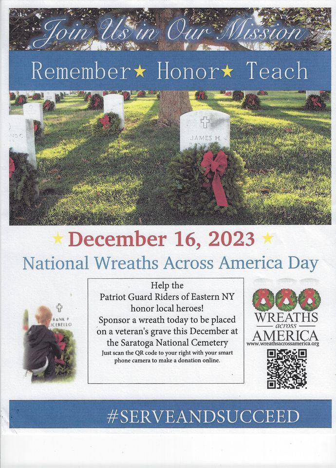 National Wreaths Across America Day, Saratoga National Cemetery, Stillwater, December 16 2023