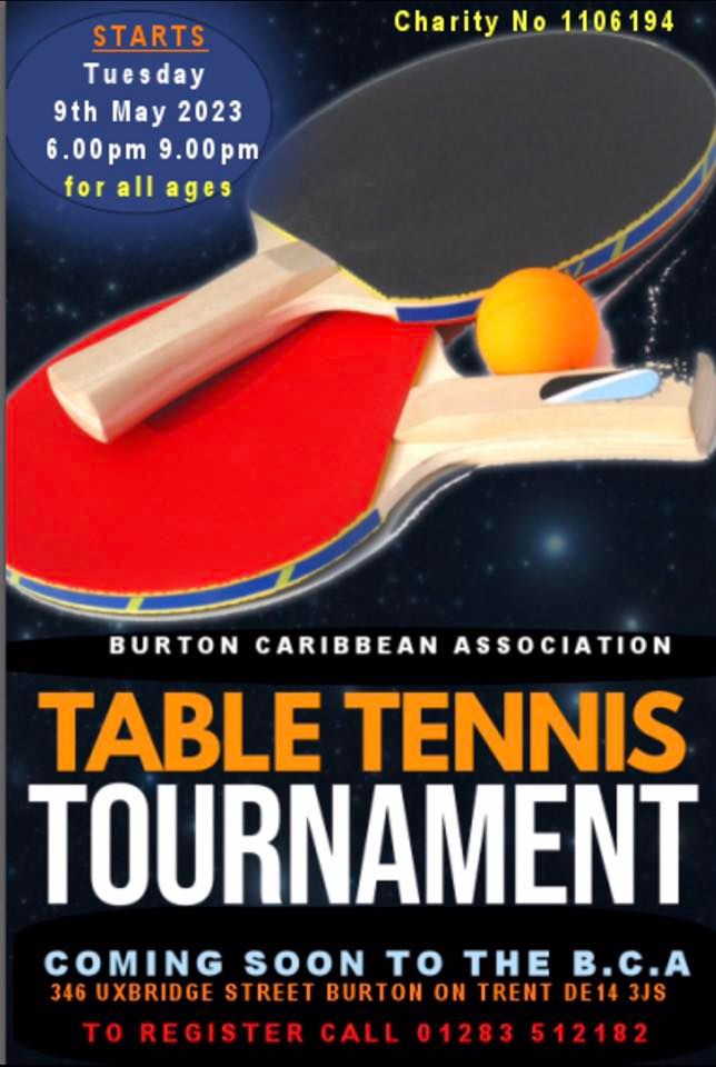 The B.C.A Table Tennis Tournament 2023, Burton Caribbean Centre, Burton