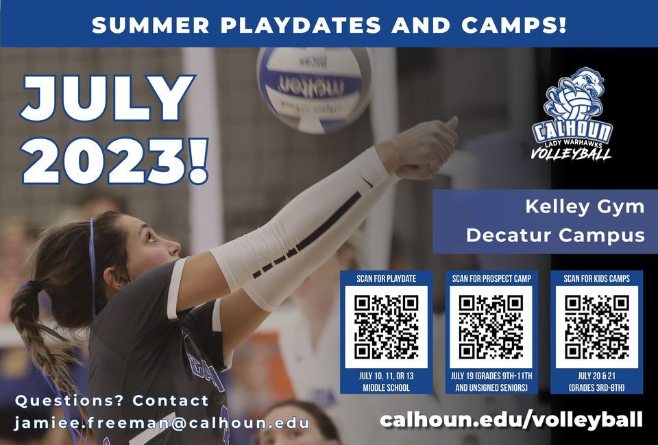 Volleyball Summer Playdates and Camps!, Calhoun Community College