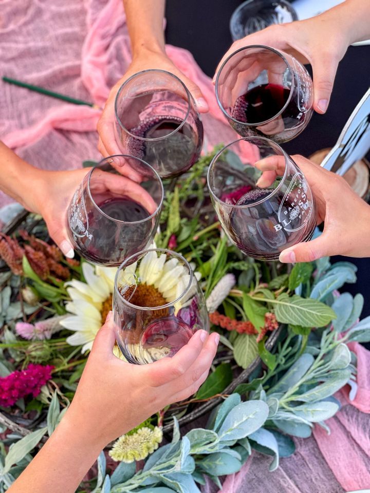 Girls Night Out Wine Tasting and Flowers, Barefoot Blossom Farm
