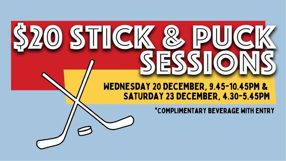 20 Stick & Puck Sessions, Alpine Ice Sports Centre, Christchurch