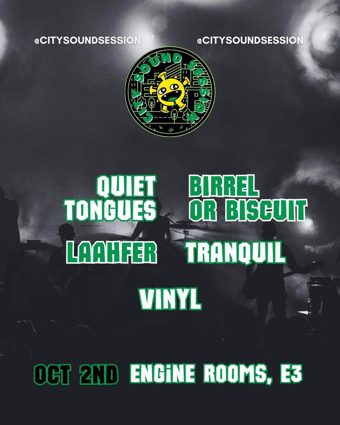 Quiet Tongues, Birrell or Biscuit, Laahfer, Tranquil and Vinyl, 2 October | Event in Leytonstone | AllEvents