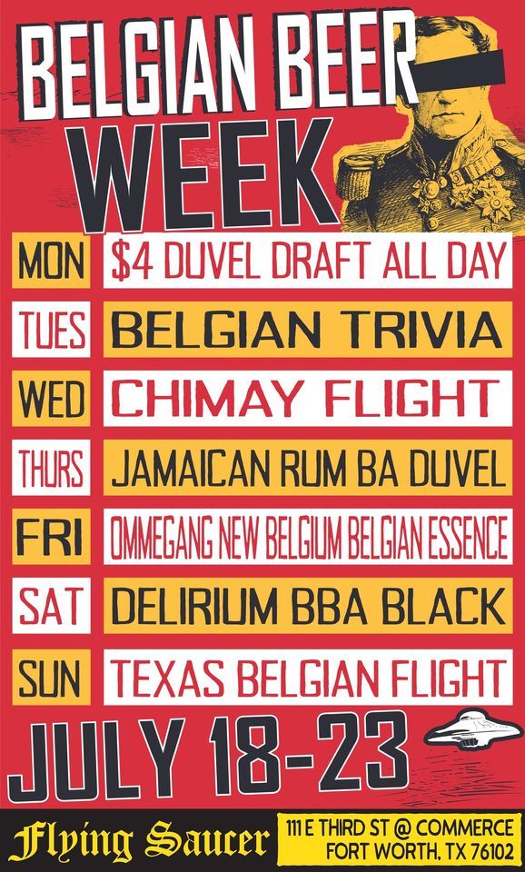Belgian Beer Week, Flying Saucer Fort Worth, July 17 2023 AllEvents.in