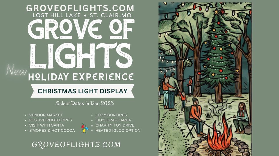 Grove of Lights New Holiday Experience, Lost Hill Lake Weddings