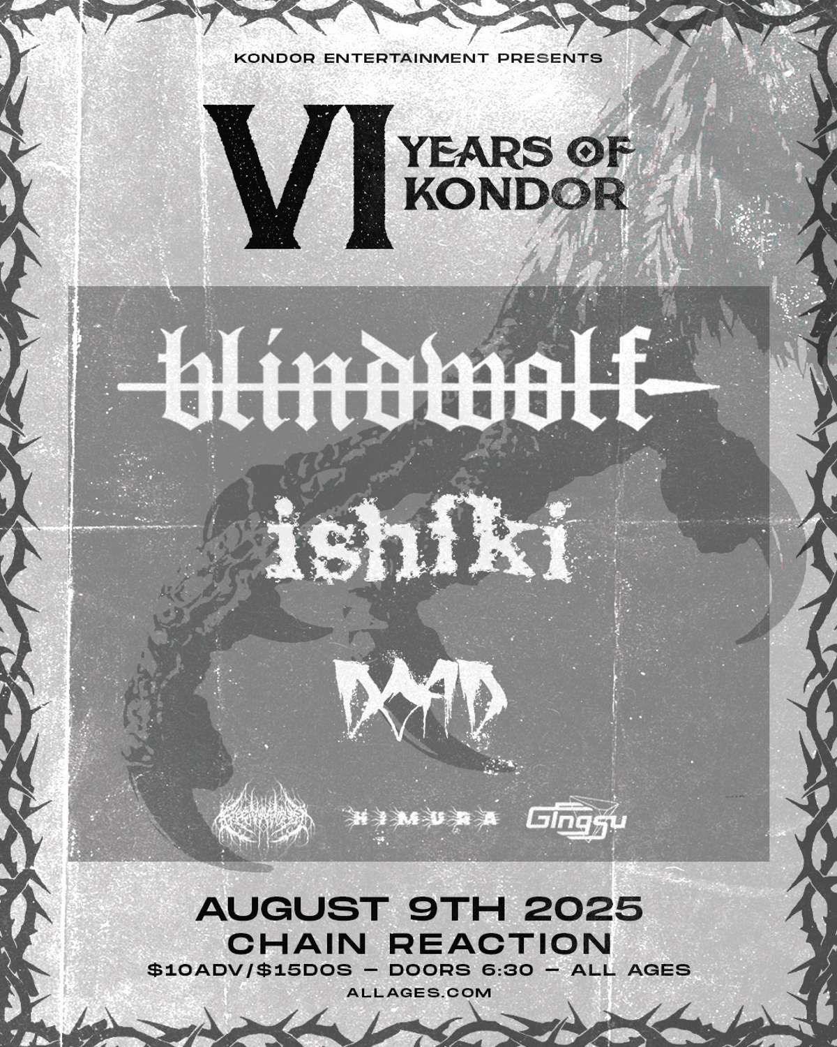 Blindwolf with Ishiki and Dreaming of Day at Chain Reaction, 9 August | Event in Anaheim | AllEvents