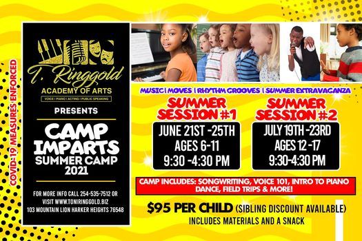 Camp Imparts Summer Camp Ages 12 17 103 Mountain Lion Rd Harker Heights Tx 76548 8839 United States July 19 To July 23 Allevents In