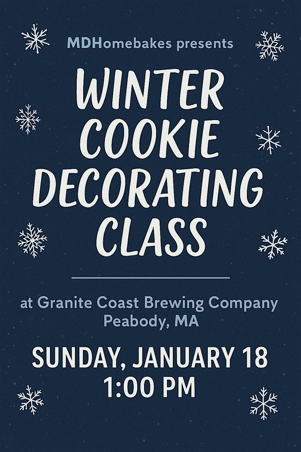 Winter Cookie Decorating Class, 18 January | Event in Peabody | AllEvents