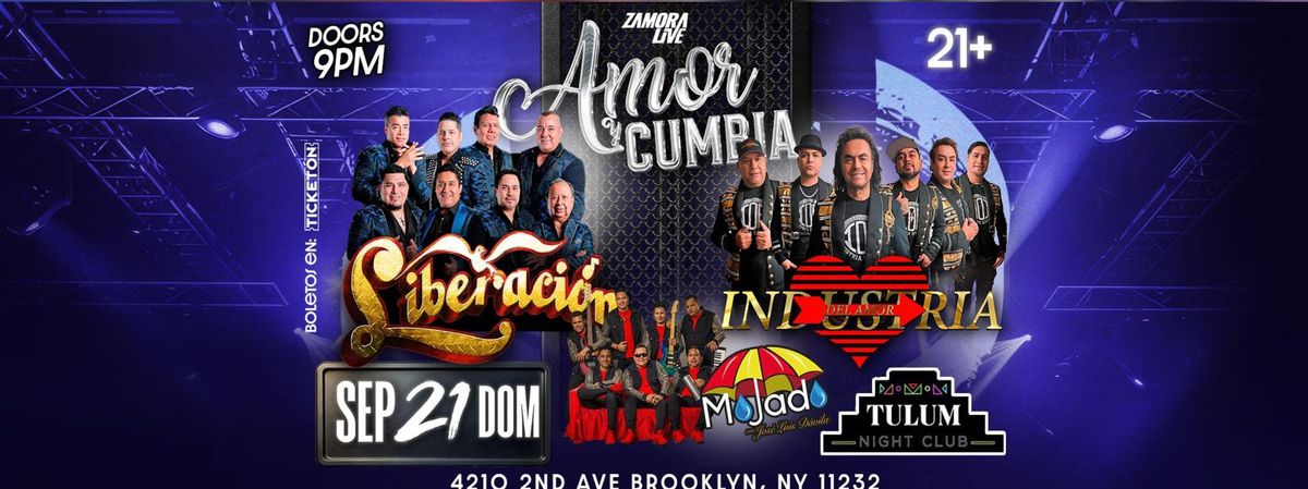 GRUPO LIBERACIÓN, INDUSTRIA DEL AMOR Y GRUPO MOJADO CON AMOR Y CUMBIA EN NEW YORK!, 21 September | AllEvents