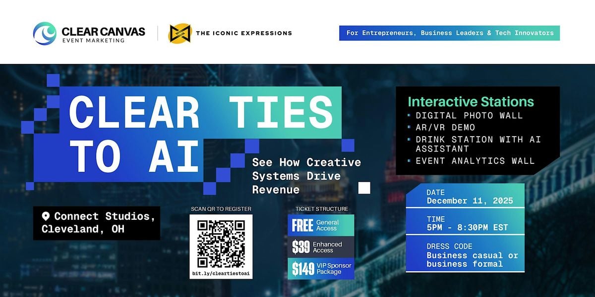 Clear Ties To AI | Business Mixer, 11 December | Event in Cleveland | AllEvents