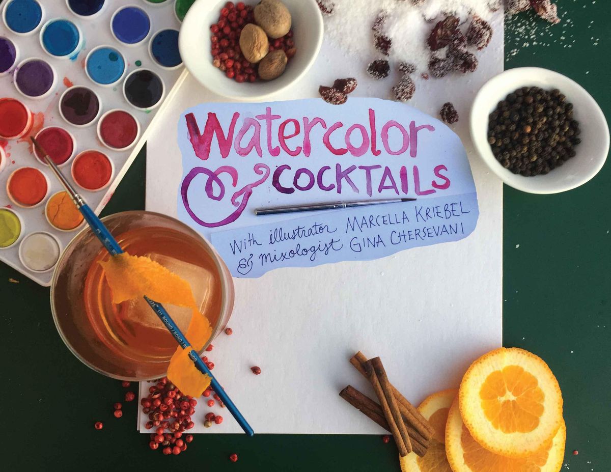 October Watercolor and Cocktails An Evening of Drinks