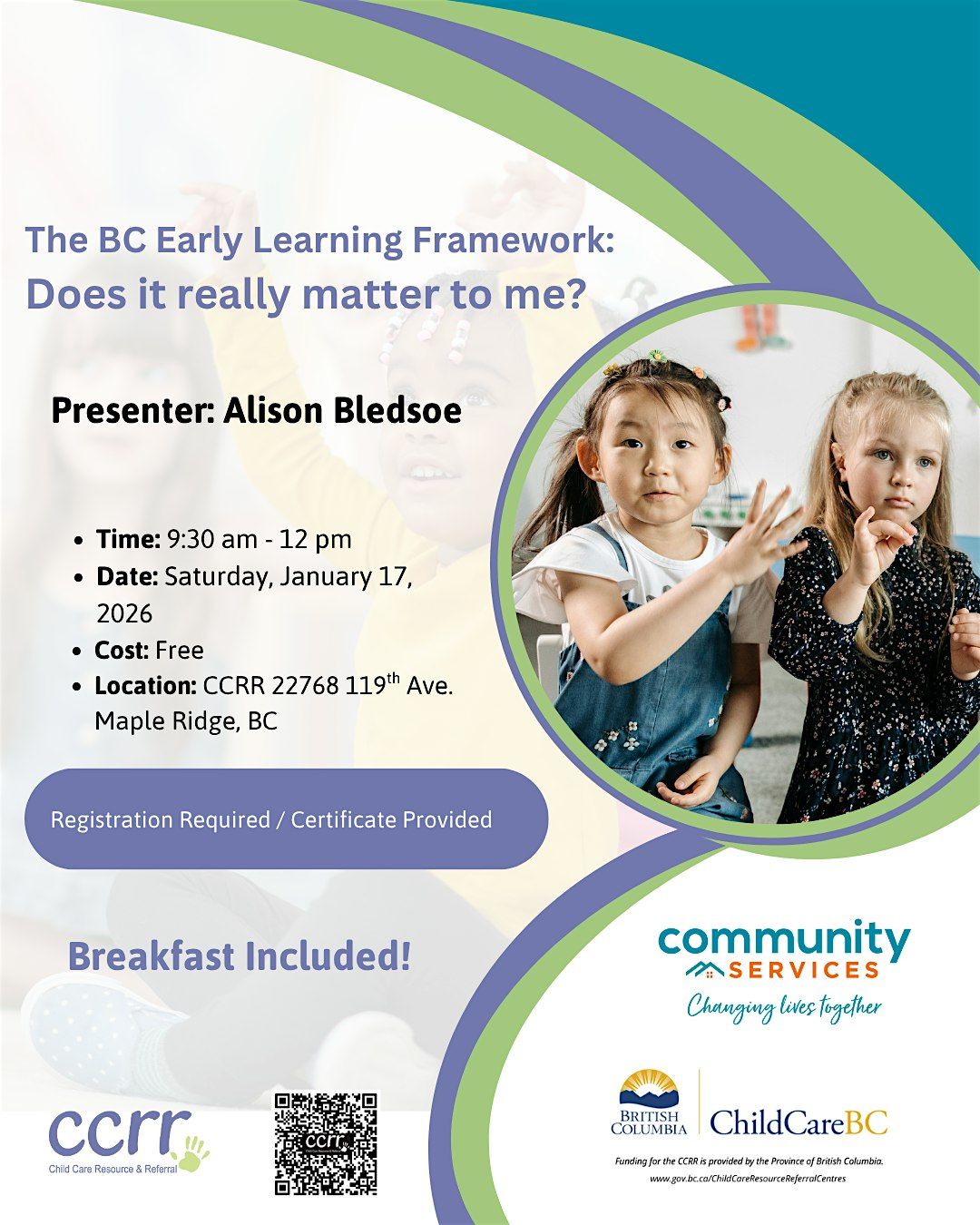 BC Early Learning Framework, 17 January | Event in Maple Ridge | AllEvents